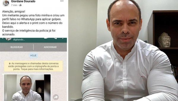 Estelionatário cria perfil no WhatsApp com foto de juiz no Acre e tenta aplicar golpes