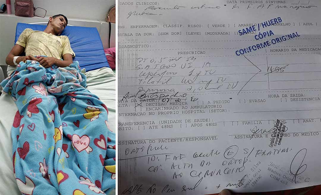 Mãe clama por cirurgia do filho internado no Pronto Socorro de Rio Branco