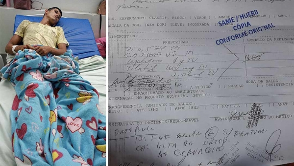 Mãe clama por cirurgia do filho internado no Pronto Socorro de Rio Branco