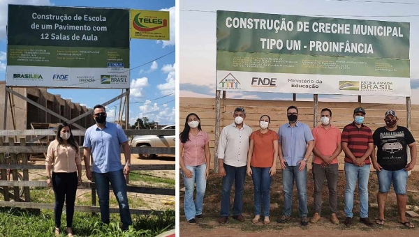 Deputado federal Alan Rick visita ações realizadas com recursos de suas emendas na região do Alto Acre