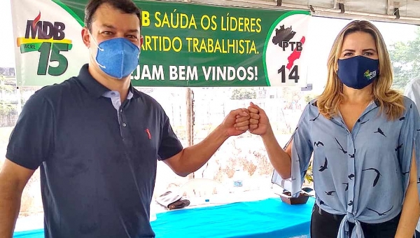 Em evento, PTB fecha aliança com MDB e vai apoiar Roberto Duarte para a prefeitura de Rio Branco