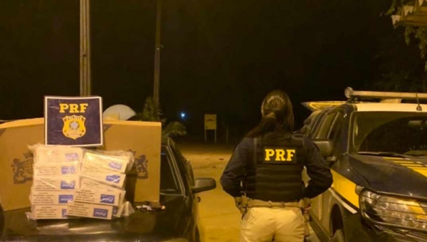 PRF prende indivíduo na BR-317 com 30.000 cigarros contrabandeados