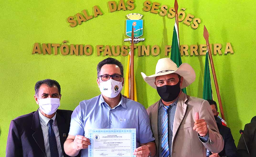 Alan Rick recebe homenagem da Câmara de Vereadores de Porto Acre