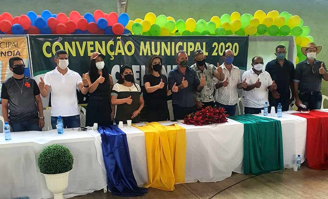 Calegário participa de convenção e destaca Olavinho e Graia Caetano para a Prefeitura de Acrelândia