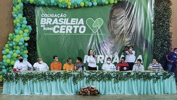 Escondendo o vermelho do PT, Coligação ‘Brasileia no rumo Certo’ confirma a prefeita Fernanda Hassem à reeleição