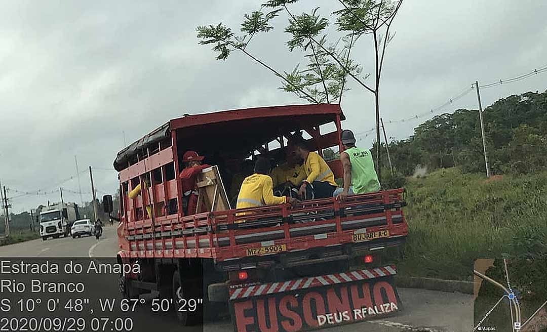 Jarbas Soster denuncia transporte irregular de trabalhadores da Prefeitura de Rio Branco