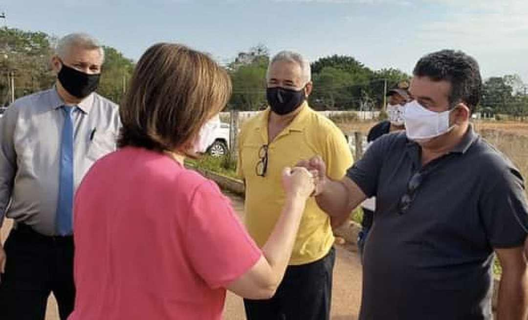 Com Antônio Morais, Socorro Neri cumpre agenda no loteamento Raimundo Maia