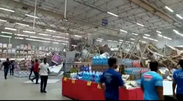 Prateleiras com produtos desabam em supermercado e deixam um morto e feridos em São Luís