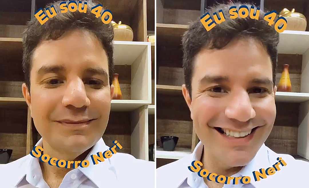 Gladson aparece em history e diz: "minha prefeita, eu sou 40, eu sou Socorro Neri"