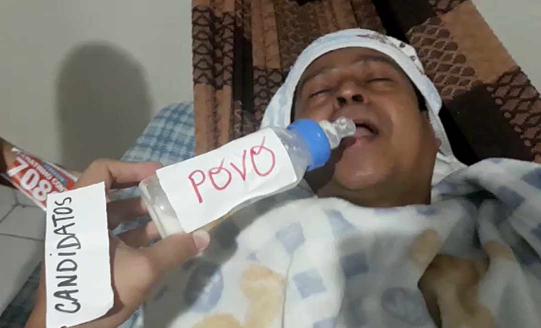 Em Rio Branco, candidato a vereador imita criança mamando e pede: "Me deixem mamar também"