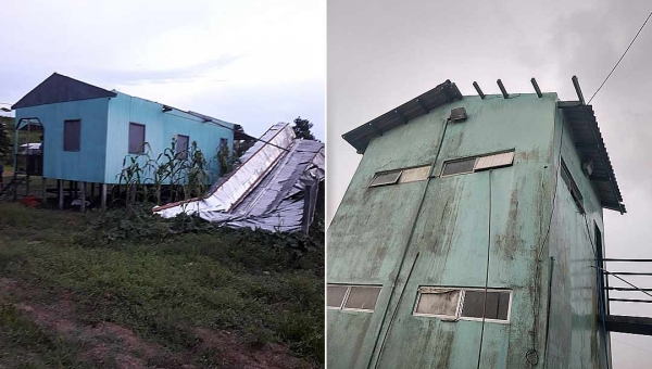 Temporal destelha casas e provoca queda na energia, internet e telefonia no Jordão