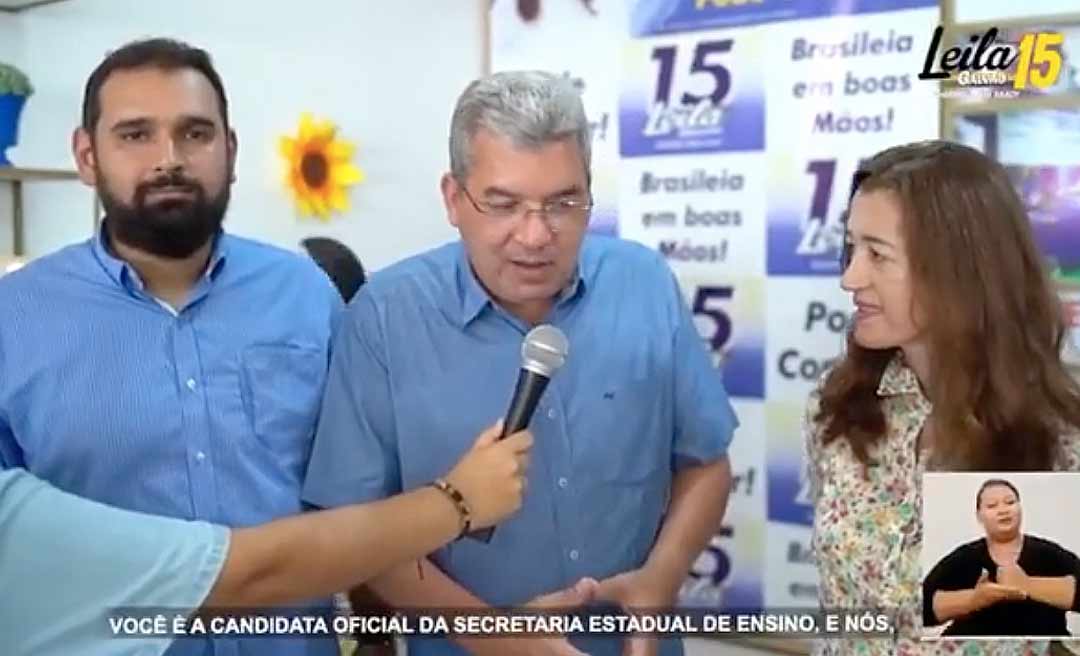 Mauro Sérgio diz em vídeo que Leila Galvão é a candidata oficial da Secretaria de Educação e pode responder por improbidade