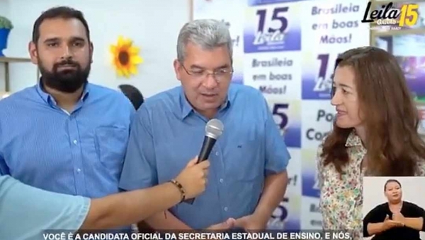 Mauro Sérgio diz em vídeo que Leila Galvão é a candidata oficial da Secretaria de Educação e pode responder por improbidade