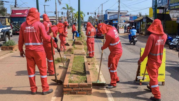 Prefeitura mantém força máxima nas ações de limpeza pública