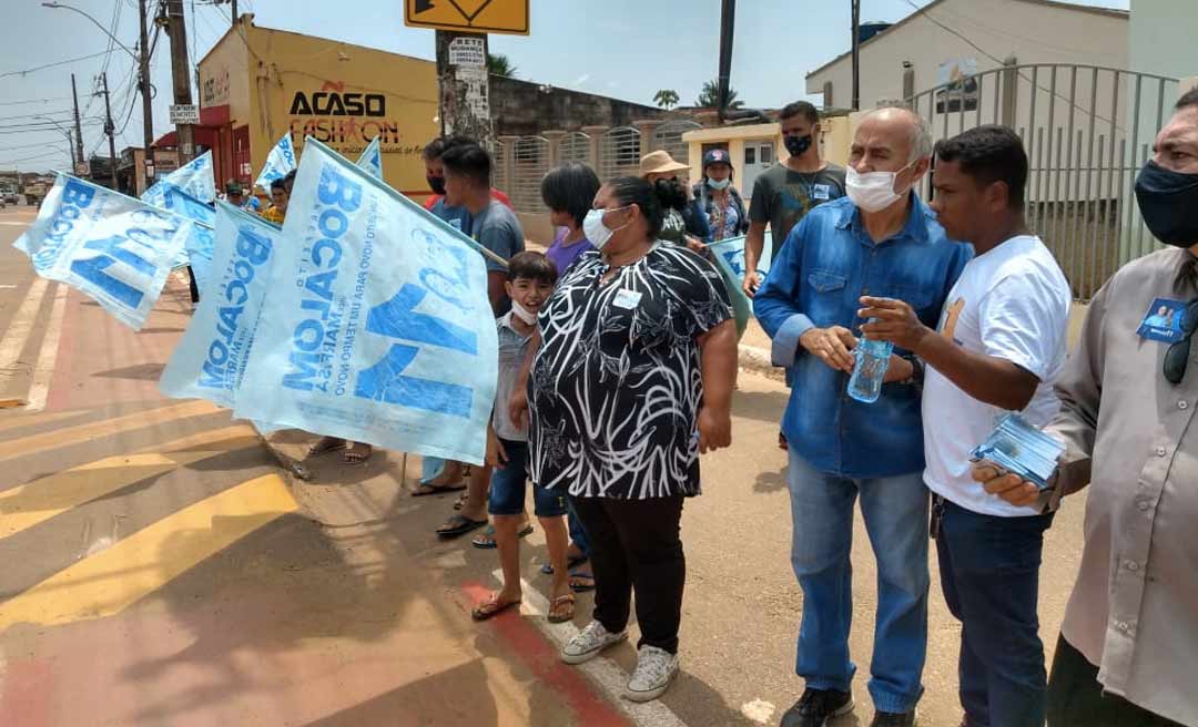 "Não tenho dúvidas de que toda Baixada é 11", diz empolgado candidato Tião Bocalom