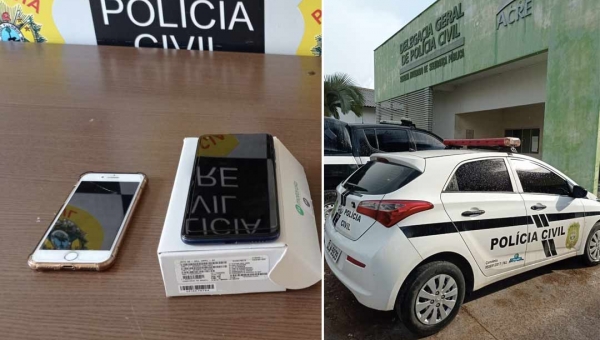Polícia Civil no município de Cruzeiro do Sul recupera celulares e restitui as vítimas