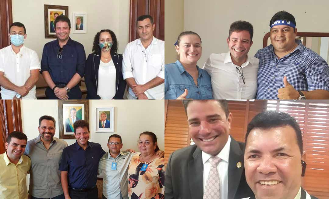 Candidatos a prefeito de Tarauacá gastam tempo e dinheiro em Rio Branco na busca de apoio de Gladson