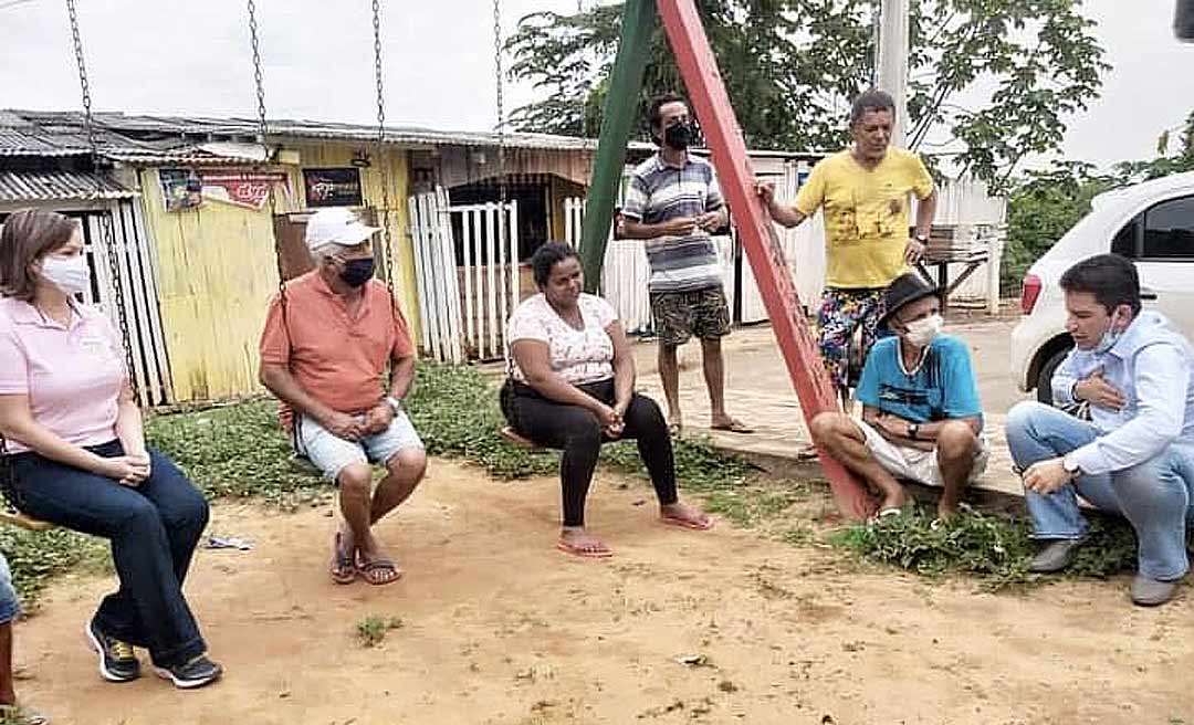 A duas semanas da votação, Gladson pede votos para Socorro Neri no bairro Preventório