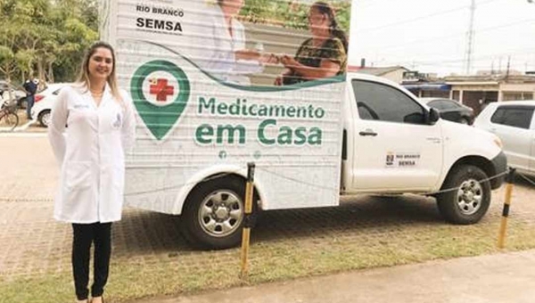 Prefeitura de Rio Branco dobra atendimento por meio do programa Medicamento em Casa a paciente do SUS