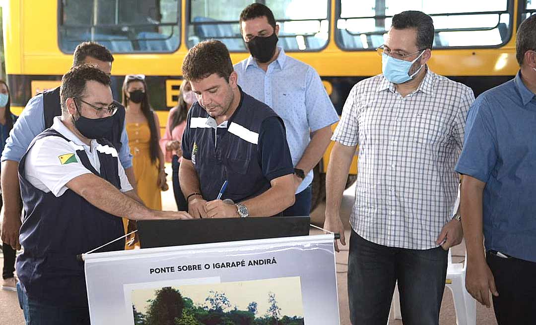 Gladson Cameli autoriza obras da nova ponte sobre o Riozinho Andirá