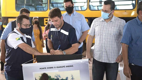 Gladson Cameli autoriza obras da nova ponte sobre o Riozinho Andirá