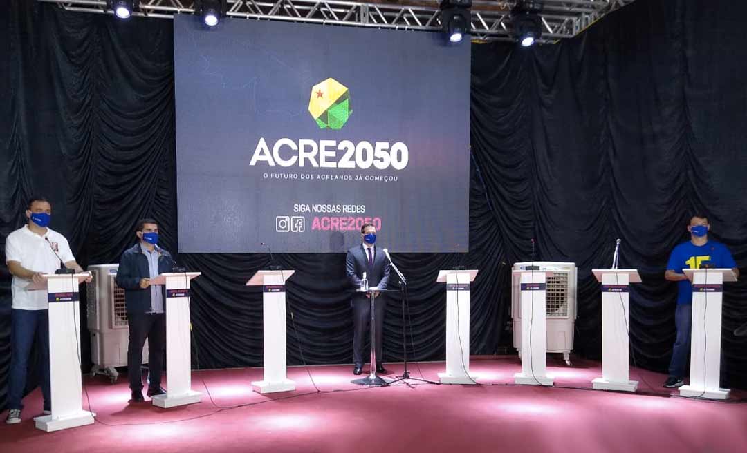 Socorro, Minoru e Jarbas faltam a debate Acre 2050 e evento é cancelado; Bocalom está com covid-19