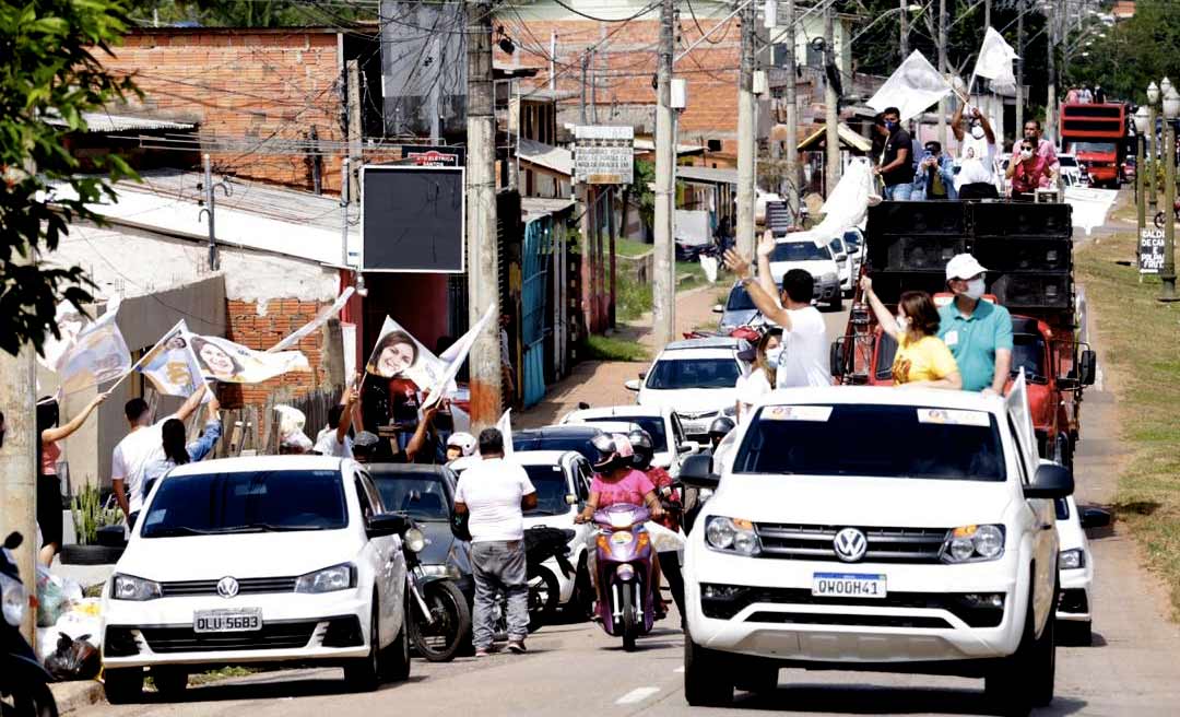 A menos de um dia da votação, candidatos à prefeitura de Rio Branco apostam em carreatas para convencer indecisos