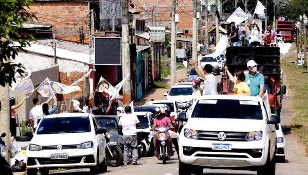 A menos de um dia da votação, candidatos à prefeitura de Rio Branco apostam em carreatas para convencer indecisos