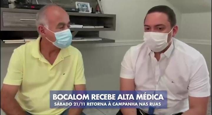 Após 15 dias em isolamento, Bocalom recebe alta e retorna à campanha de rua neste sábado