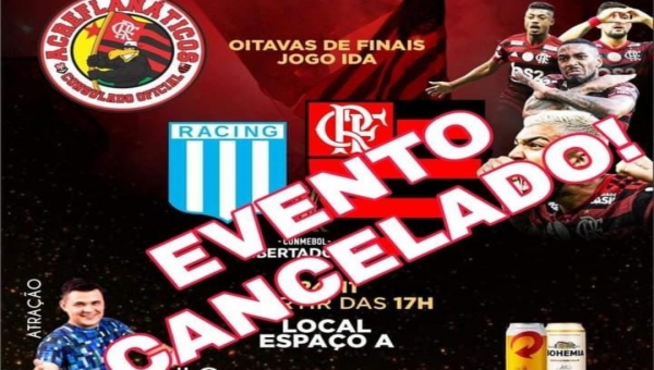 Após aumento dos casos de covid-19 no Acre, torcida organizada do Flamengo cancela evento 