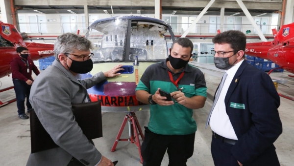 Helicóptero do governo voltará a operar em breve na segurança e saúde das regiões fronteiriças do Acre