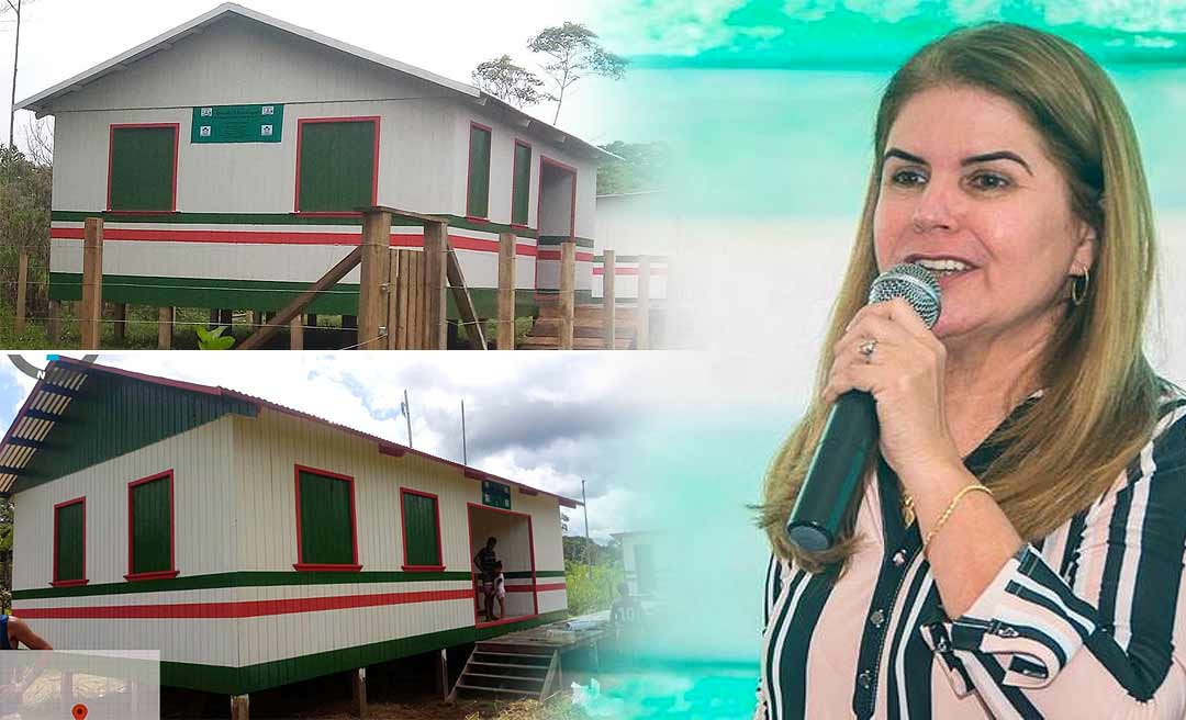 Conclusão da reforma de 14 escolas muda a realidade de ensino na zona rural de Tarauacá, diz Marilete Vitorino