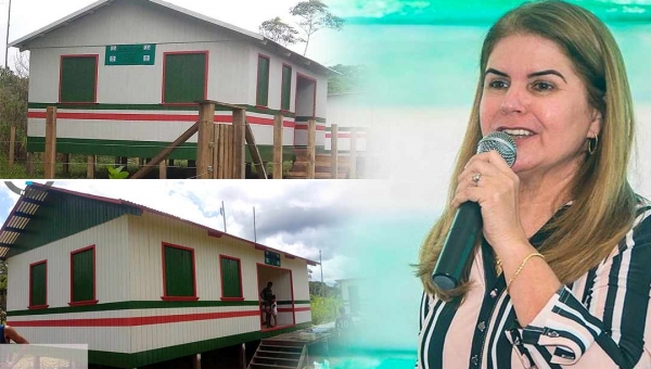 Conclusão da reforma de 14 escolas muda a realidade de ensino na zona rural de Tarauacá, diz Marilete Vitorino