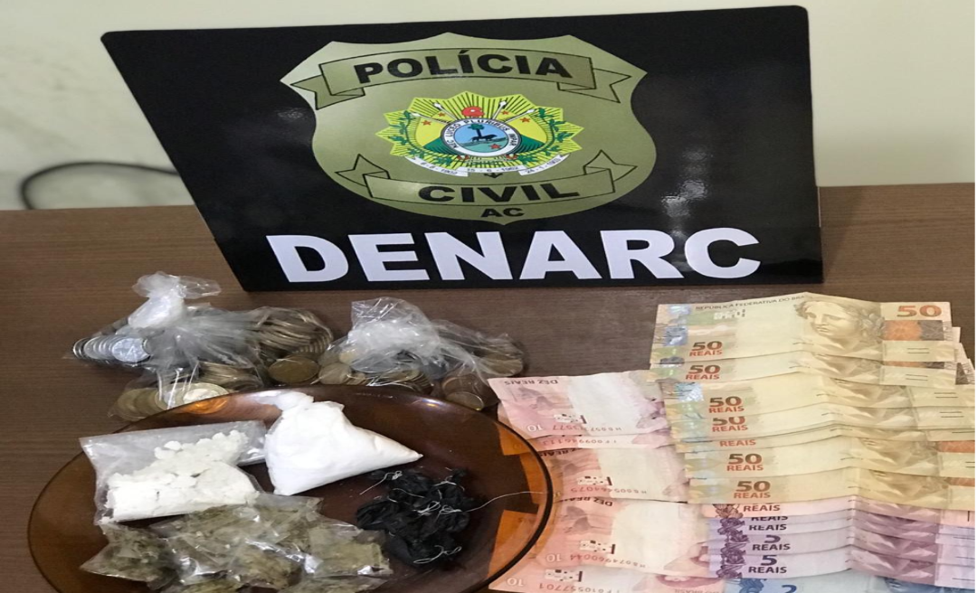 Polícia Civil fecha boca de fumo que funcionava em distribuidora de bebidas 