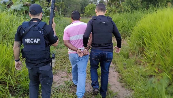 Foragido acusado de matar companheiro de bebedeira a facadas é preso na zona rural de Rio Branco