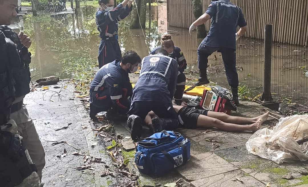 Adolescente quase morre ao pular de "facada" no igarapé São Francisco em Rio Branco