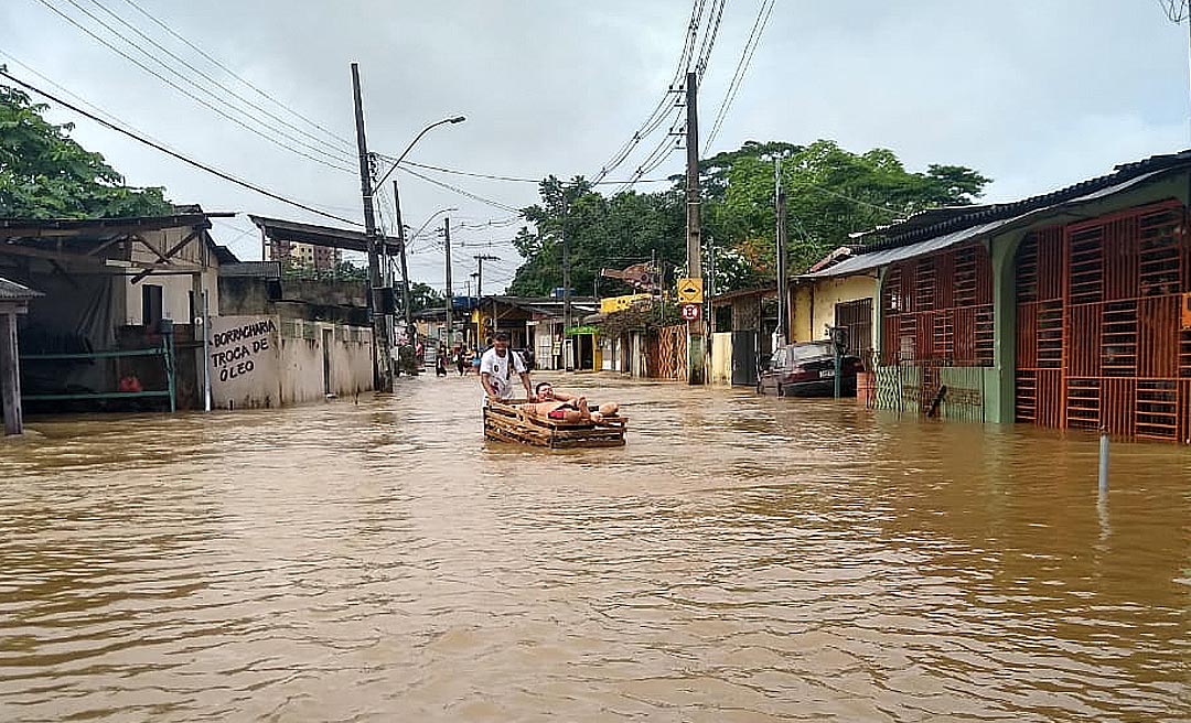 Veja a galeria de fotos dos pontos de alagamento nos bairros de Rio Branco