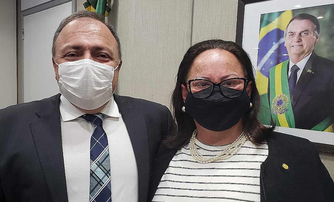 Vanda Milani participa ,juntamente com parte da bancada federal, de audiência com o ministro da Saúde,Eduardo Pazuello