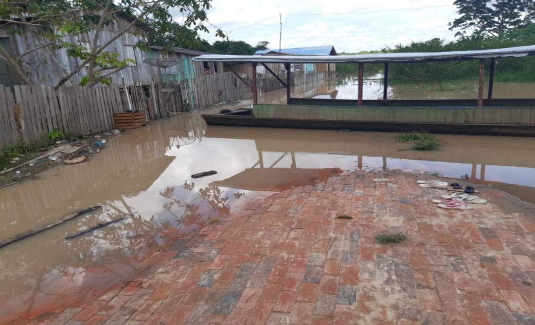 Mesmo abaixo da cota de alerta, rio Envira começa preocupar autoridades de Feijó 