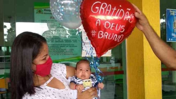 Bruninho recebe alta médica e retorna para casa curado da Covid-19