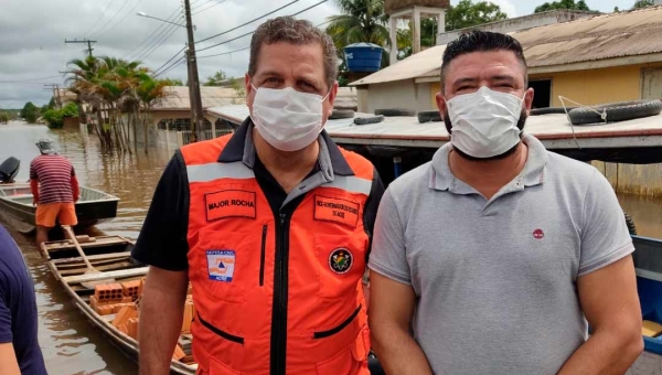 Major Rocha destaca especialista em Defesa Civil para auxiliar nos trabalhos em Tarauacá 