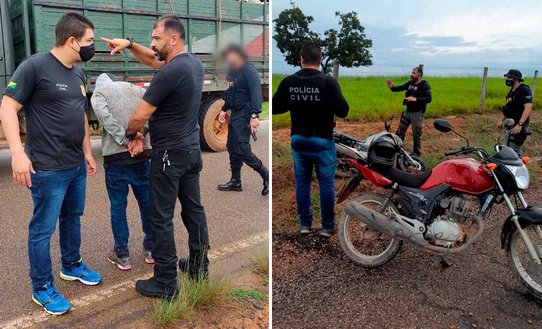 Policia Civil intercepta e apreende motocicletas roubadas em Xapuri