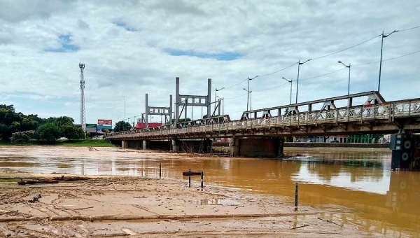 Rio Acre em Rio Branco voltou a subir e ultrapassa os 15 metros 