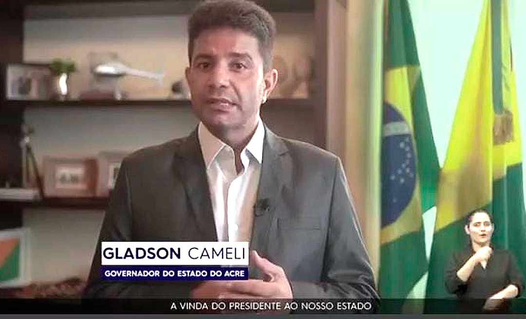 Em pronunciamento, Gladson pede às pessoas que fiscalizem o trabalho de vacinação das prefeituras