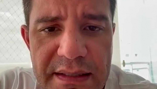 Isolado em seu apartamento, Gladson grava vídeo e diz que está bem 
