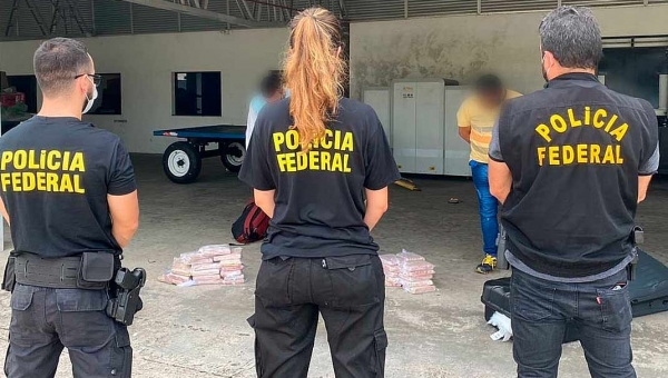 Dois indivíduos são presos no Aeroporto de Rio Branco tentando embarcar com cocaína