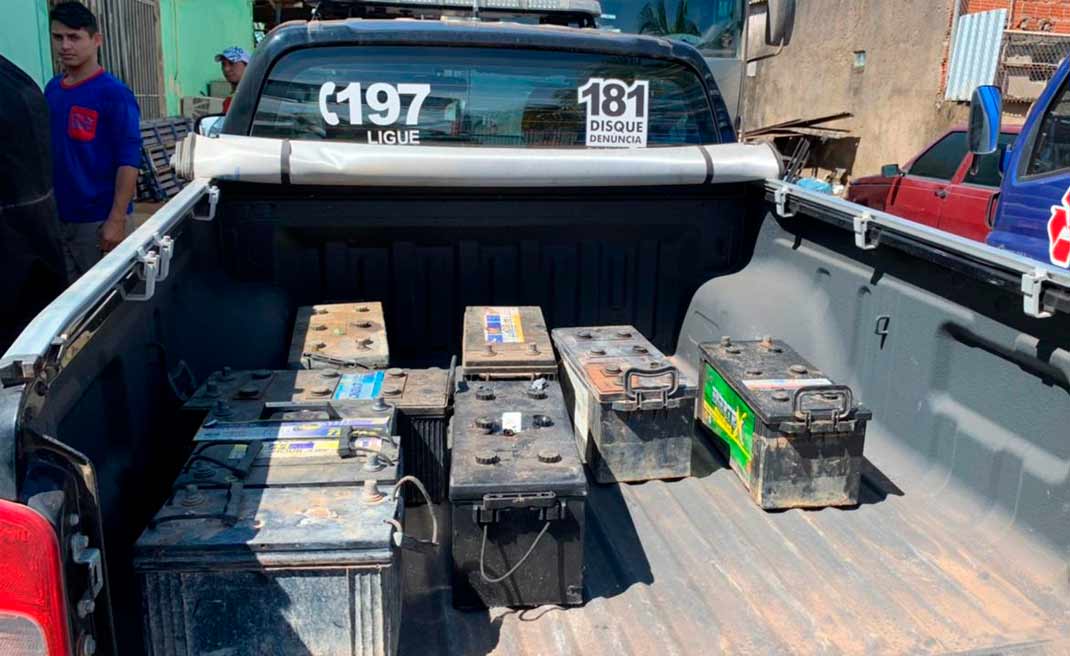 Polícia identifica autores de furto e recupera baterias do sistema de geração de energia de hospital