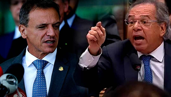 Paulo Guedes volta a atacar Bittar e diz que Orçamento é “inexequível”