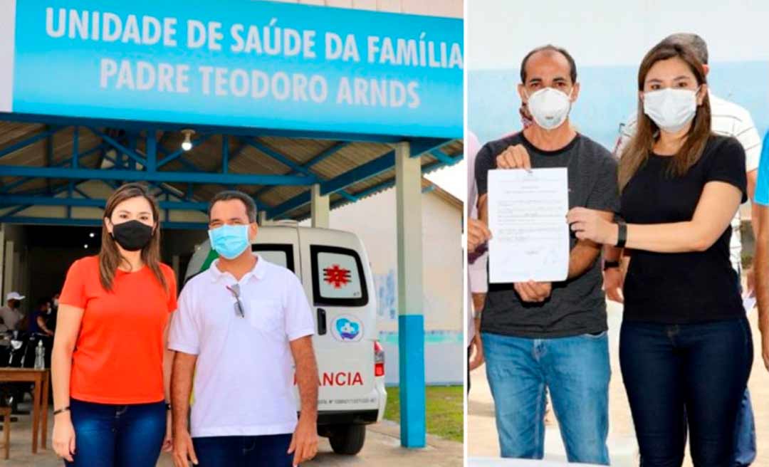 Jessica Sales visita obras e reafirma parceria em Cruzeiro do Sul e Rodrigues Alves