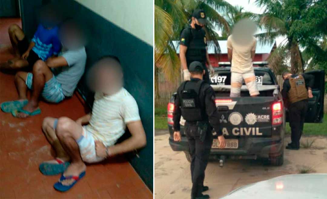 No município de Mâncio Lima, Polícia Civil prende trio com grande quantidade de drogas